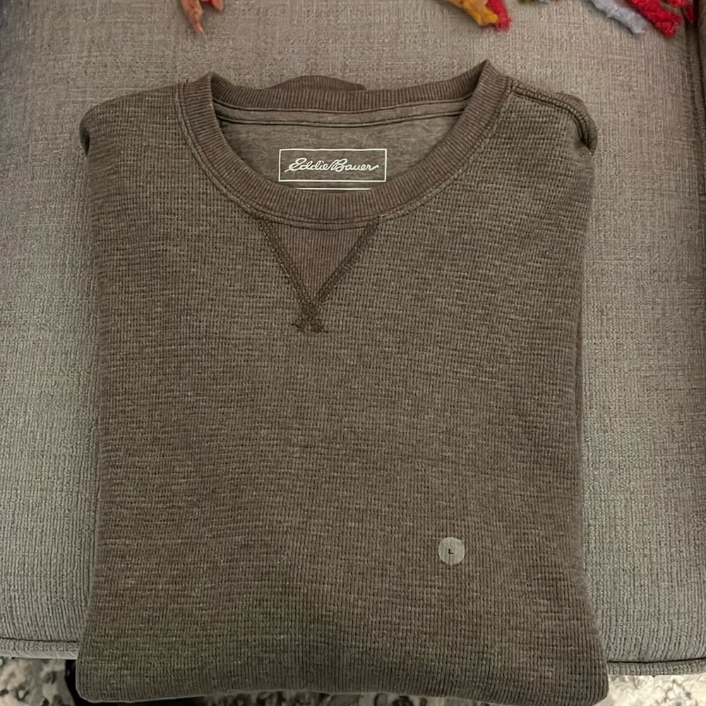 NWT Eddie Bauer Thermal Crewneck